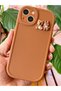 iPhone 14 Case Designed with Patterned Camera Protection, Teddy Bear and Rabbit Soft Silicone Cover - 3
