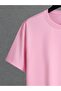 New Design T-Shirt Shorts - Pink Bottom Top Combination Shorts T-Shirt Set Printed Oversize Crew Neck - 3