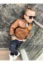 Boy's Embroidered Leather Jacket / Jeans / Printed T-Shirt 3-Piece Combination - 2