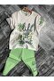 Life Flower Printed Capri Girl's Suit - 3