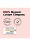 Organic Cotton Tampons - Biodegradable, Regular Absorbency (Pack of 16) - 5