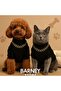 Cat Dog Fleece Inside Black Necklace Sweat