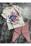 Love Printed Capri Leggings Girl's Set - 3