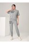 The Stars Ribana 2-Piece T-shirt Sweatpants Jogger Gray Bottom Top Tracksuit Set Oversize Crew Neck
