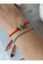 Marteniçka Letter Luck Red Bracelet Friendship Hematite Heart Glass Evil Eye Bead Semiramis Bracelet - 3