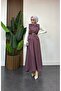 Sofia Linen Vest Skirt Hijab Bottom Top Set Gray