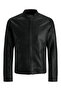 Jjewarner Jacket Noos سترة جلدية سوداء للرجال 12182461 - 3