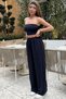 Women's Black Linen Ayrobin Fabric High Waist Loose Wide Leg Palazzo Sweatpants - 4