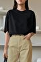 Unisex Black Cotton Oversize T-shirt Brooklyn Printed - 4