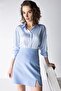 Regular Fit Basic Long Sleeve Satin Shirt Z2989az23sp