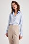 Regular Fit Basic Long Sleeve Satin Shirt Z2989az23sp - 7