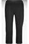 Women's Elastic Waist, Front Stitched, Pocketed Thin Combed Cotton Pants - 4