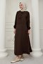 Bitter Brown Suit with Ribbon Detail Skirt - 4