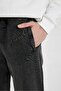 Regular Fit Sweatpants Fleto Pocket Washed Faded Effect Waist Lace up Elastic Leg A1992Ax24Sp - 6