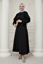 Black Suit with Ribbon Detail Skirt - 5