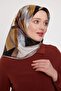 أسود مجردة نمط حك وشاح الحرير - 3