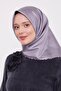 وشاح حريري من نسيج التويل المرقط المدخن - 4