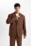 Relax Fit Jacket Collar Lined Buttoned Basic Plain Blazer Jacket B0059Ax23Wn - 8