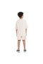Boys' Jacquard Set – Beige 2-Piece Outfit with Pockets, Polo T-Shirt and Shorts - 2