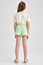 100% Cotton Printed Shorts with Elastic Waist for Girls A2455A823Hs - 7