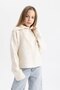 Girl's Half Zipper Knitwear Sweater A6015A823Wn