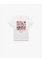 Printed Cotton Short Sleeve Crew Neck T-Shirt