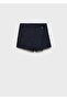 Double Breasted Denim Trouser Skirt - 3