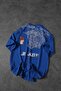 Men's Blue One Day Print Detail Oversize Tshirt - 2