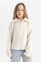 Girl's Half Zipper Knitwear Sweater A6015A823Wn - 3