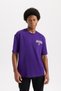 Nba Los Angeles Lakers Oversize Crew Neck Short Sleeve T-Shirt - V0775Az23Au - 4