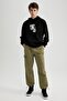 Parachute Pants Elastic Waist with Cargo Pockets A9041Ax23Au - 3