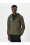 khaki Slim Fit Jacket - 3