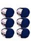 Jeans 6-Piece Hand Knitting Yarn Set, Soft Textured, Baby Friendly, Cardigan, Amigurumi