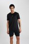 Fit Slim Fit Narrow Cut Crew Neck Printed Sportsman Short Sleeve T-Shirt X6142Az24Sp - 6