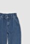 Paperbag High Waist Ankle Length Jean Pants B5473Ax23Cw - 8