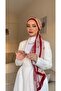 Ethnic Pattern Inspired English Book Shop and Red Voile Silk Shawl - 3