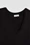 Regular Fit V-Neck Cotton Basic Short Sleeve T-Shirt M9545Az24Sp - 8