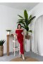 Women's Strapless Long Wedding-Night-Prom-Graduation-Robe Dress-Red - 3