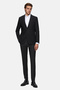 Slim Fit Siyah Kumaş Ceket - 5