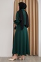 Buttoned Bolero Skirt Emerald Green Suit - 3