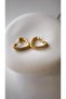 Heart earrings with zircon stone - 3
