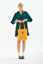 Mustard U27 Snap Closure Back 2 Pocket Detailed 3 Compartment Canvas Daily Women's Shoulder Bag 38 - 6