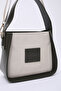 Khaki Green Shk176 Faux Leather Detailed, Single Compartment, Zip-Up, Canvas Hand, Arm and Shoulder Bag - 5