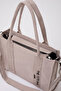 Cream Shk74 Double Strap The Tote Bag Embroidery Embroidered Makeup Bag Arm and Shoulder Bag L:25 E:29 W:11 - 5