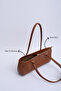 Taba Shk195 Faux Leather Single Compartment Baguette Model Zippered Hand, Arm and Shoulder Bag - 5