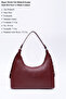 Claret Red Shk82 Baguette Model Single Compartment Women's Faux Leather Shoulder Bag - 3
