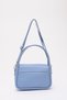 Blue Shk97 Faux Leather Hand, Arm and Shoulder Bag with Front Pocket Detail and 2 Compartments Adjustable Strap - 4