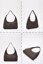 Monogram Printed Brown Shk82 Baguette Model Single Compartment Women's Faux Leather Hand and Shoulder Bag U:17 E - 8