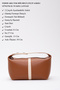 Tan-Cream Shk85 Zippered Single Compartment Snap Strap Daily Hand and Arm Bag L: 16 E:27 W: 13 cm - 3
