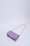 Lilac Shk186 Faux Leather Single Compartment Snap Chain Strap Hand, Arm and Shoulder Bag - 7